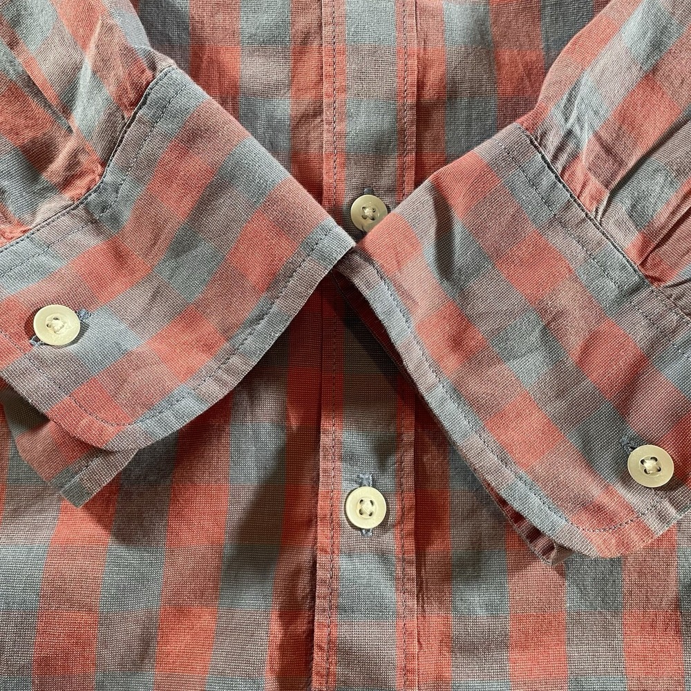 Bonobos Long Sleeve Button Down Shirt Slim Fit L Pink and Blue Checked Preppy - Picture 6 of 6
